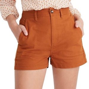 Madewell high rise elastic waistband camp shorts size xs